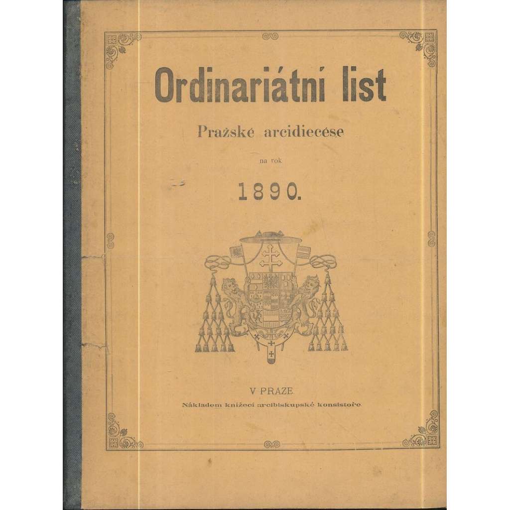 Ordinariátní list na rok 1890
