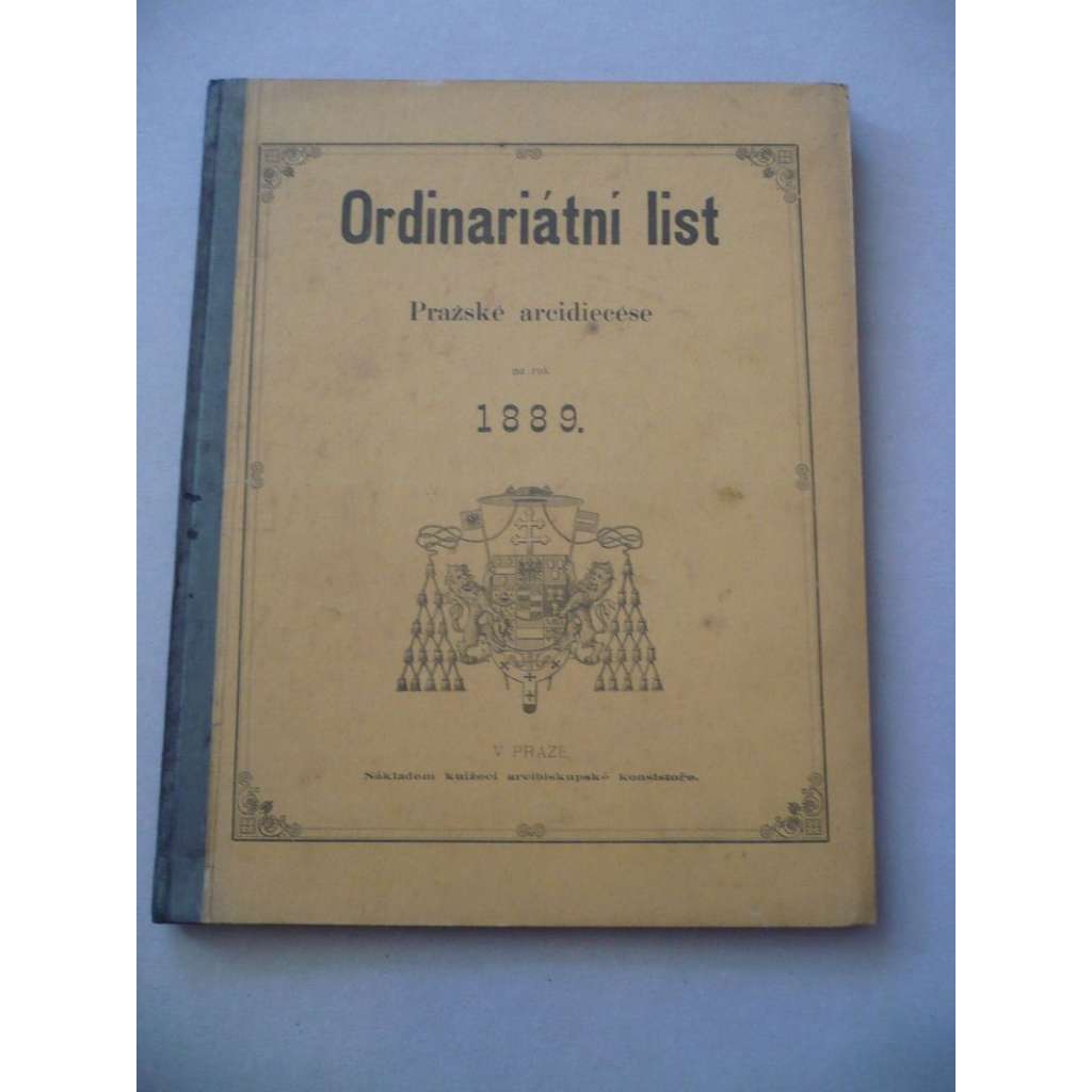Ordinariátní list na rok 1889