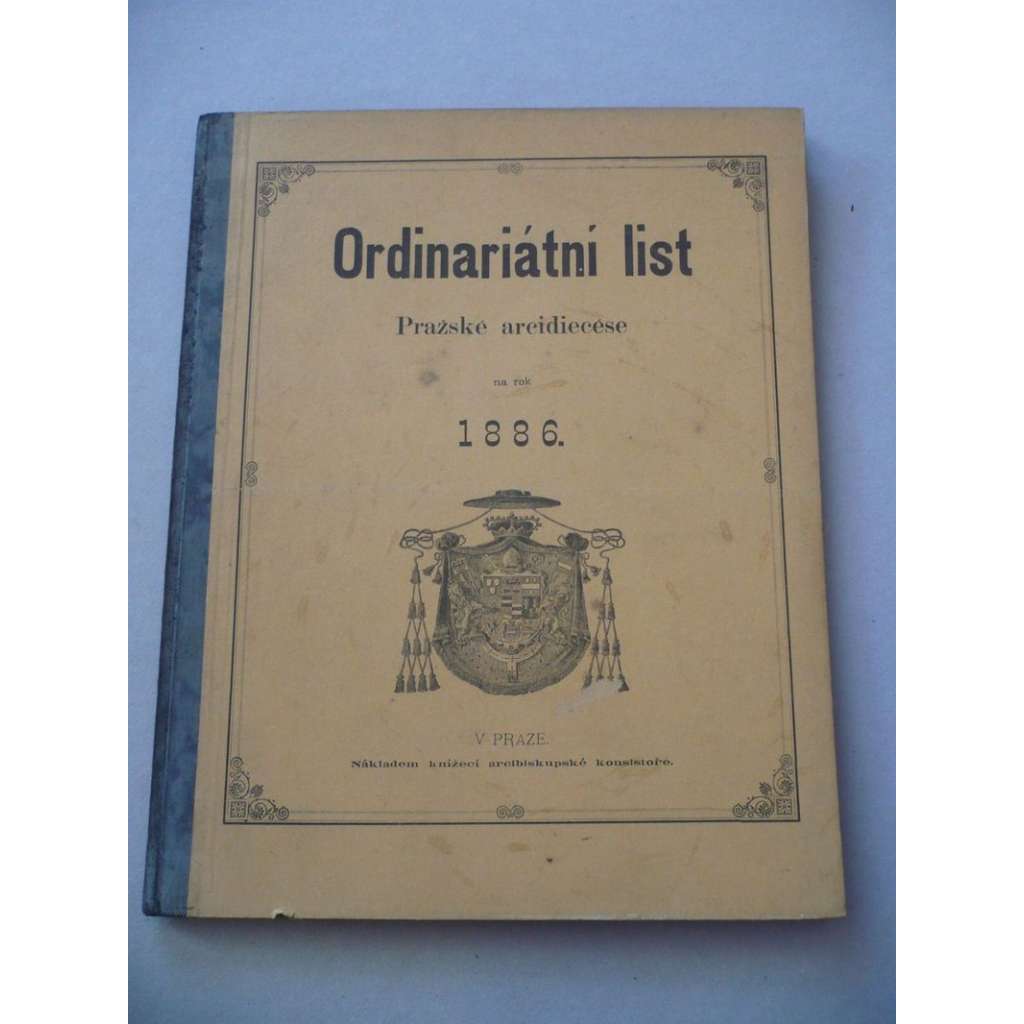 Ordinariátní list na rok 1886