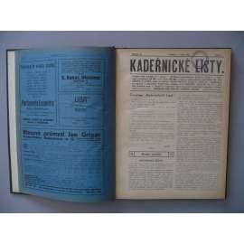 Kadeřnické listy, roč.10 (1922) [kadeřnictví, účes, vlasy, kadeřníci, holiči, vlásenkáři, móda]