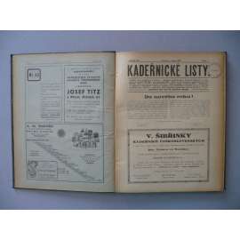 Kadeřnické listy, roč.13 (1925) [kadeřnictví, účes, vlasy, kadeřník, holič, vlásenkář, účesy, móda, stříhání a úprava vlasů]