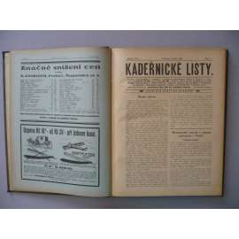 Kadeřnické listy, roč.14 (1928) [kadeřnictví, účes, vlasy, kadeřník, holič, vlásenkář, účesy, móda, stříhání a úprava vlasů]