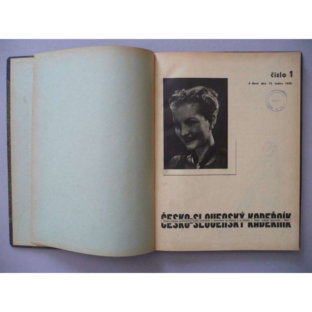 Česko-slovenský kadeřník, roč.16 (1939) [kadeřnictví, účes, vlasy, kadeřník, holič, vlásenkář, účesy, móda, stříhání a úprava vlasů]