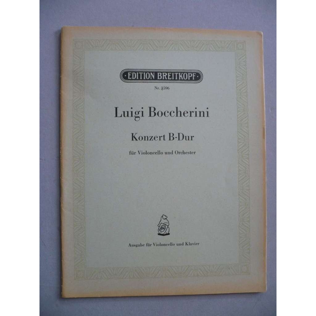 Konzert B-Dur - koncert pro violoncello a orchestr (výtah pro cello a klavír) Boccherini