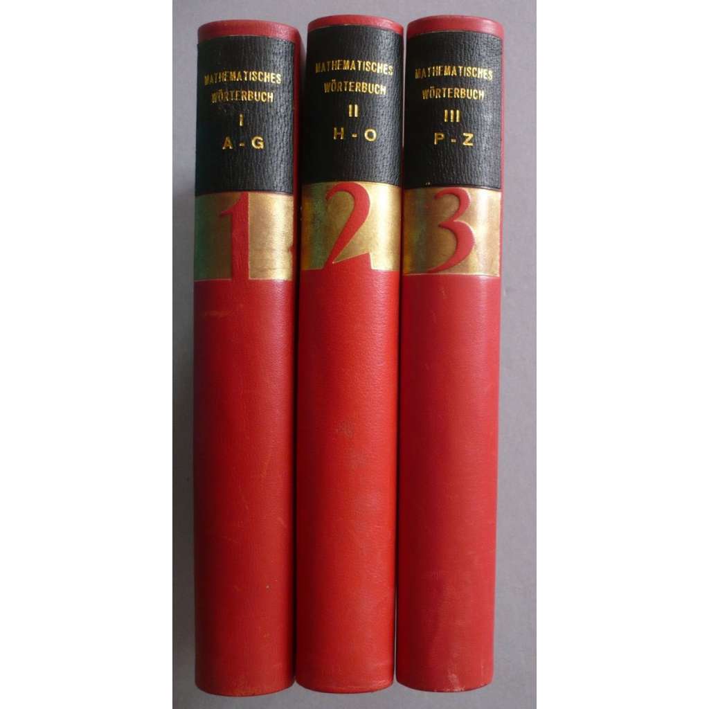 Mathematisches Wörterbuch, 3 svazky matematika slovník HOL