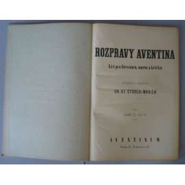 Rozpravy Aventina, ročník IV. / 1928-29