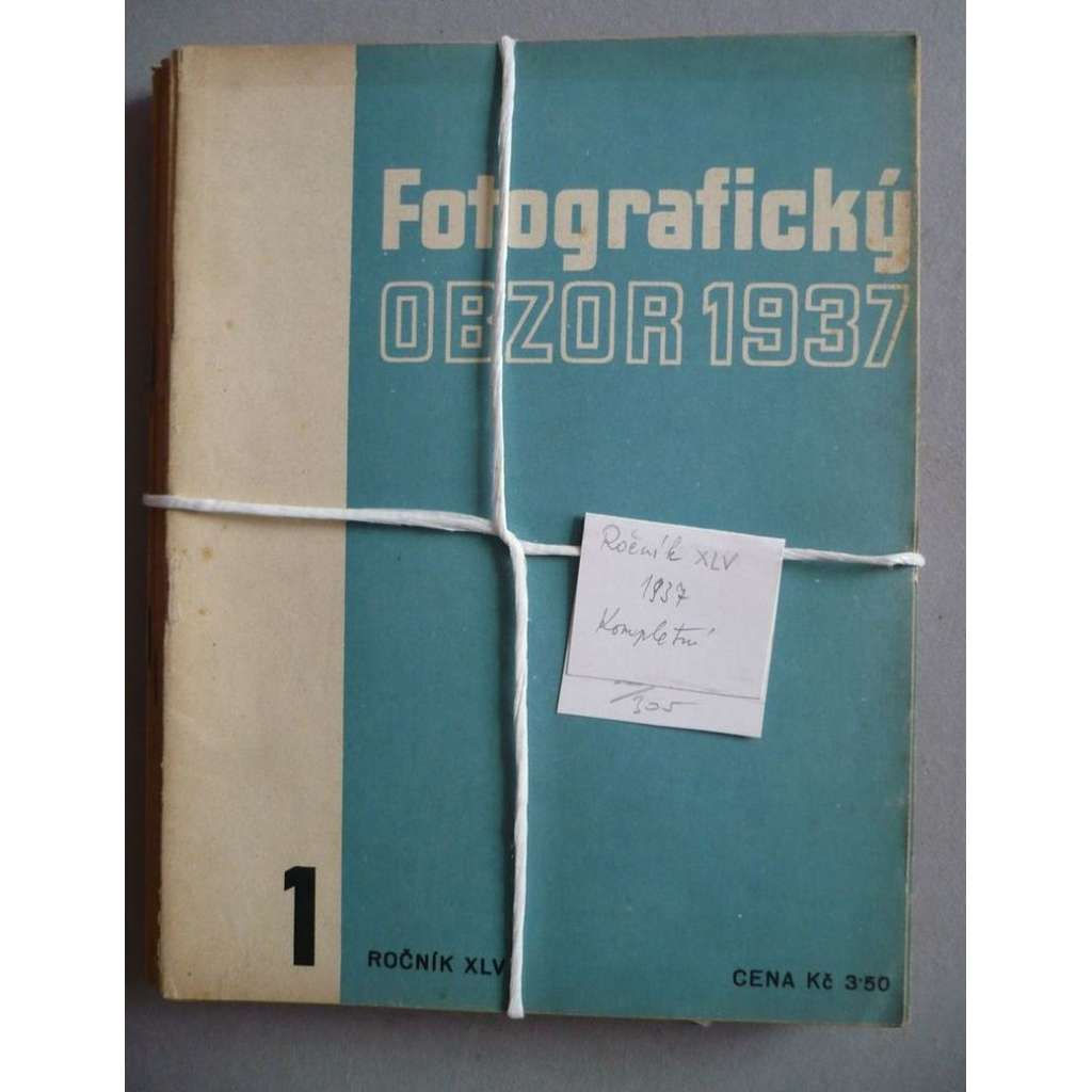 Časopis Fotografický obzor, ročník XLV/1937