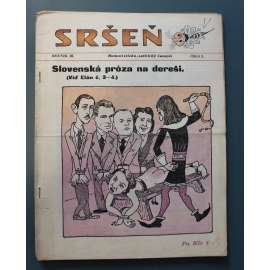 Sršeň. Humoristicko-satirický časopis 1947, roč. III. (časopis, satira, Slovensko, mj. Ideme do UNESCO, Z vnútornej politiky, Kultúrna mapa Slovenska, SP v závoze)