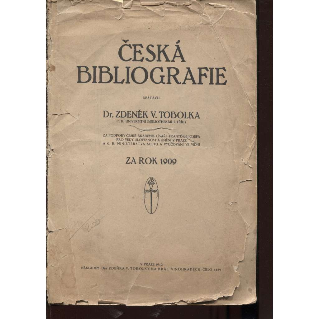 Česká bibliografie za rok 1909 (literární věda, soupis knih)