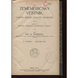 Zeměměřičský věstník, sv. V./1917. Časopis Spolku českých geometrů