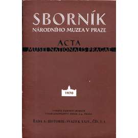 Sborník Národního muzea v Praze, 3/4 1970