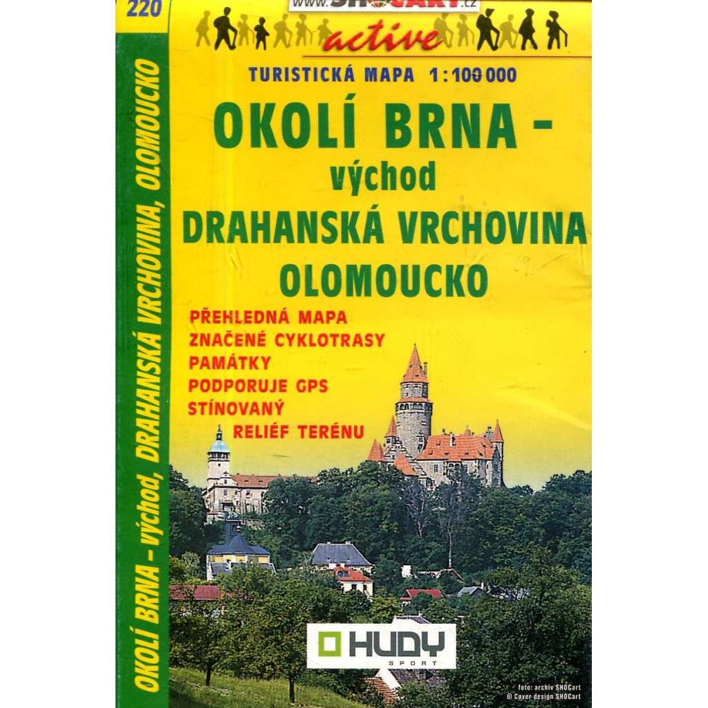 Turistická mapa : Okolí Brna - východ, Drahanská vrchovina * Olomoucko