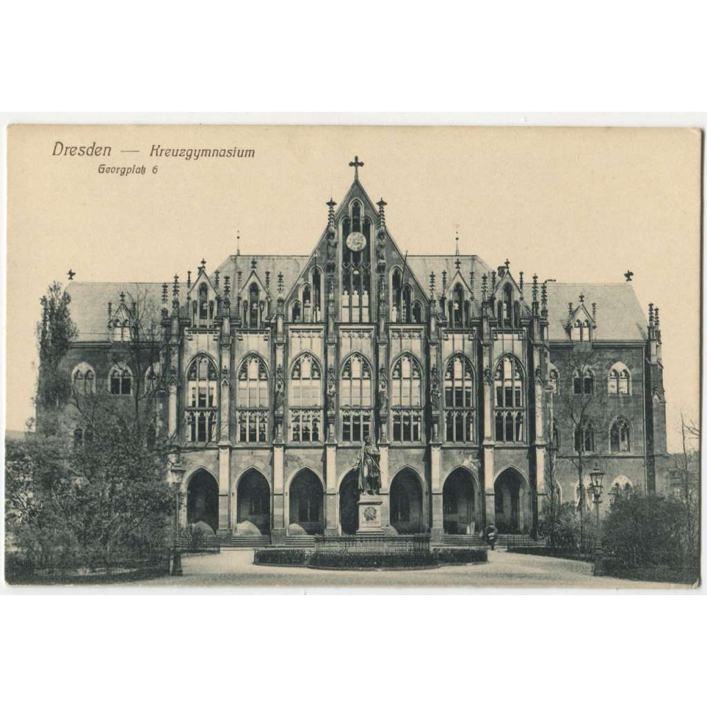 Dresden, Drážďany, Německo, Deutschland Kreuzgymnazium