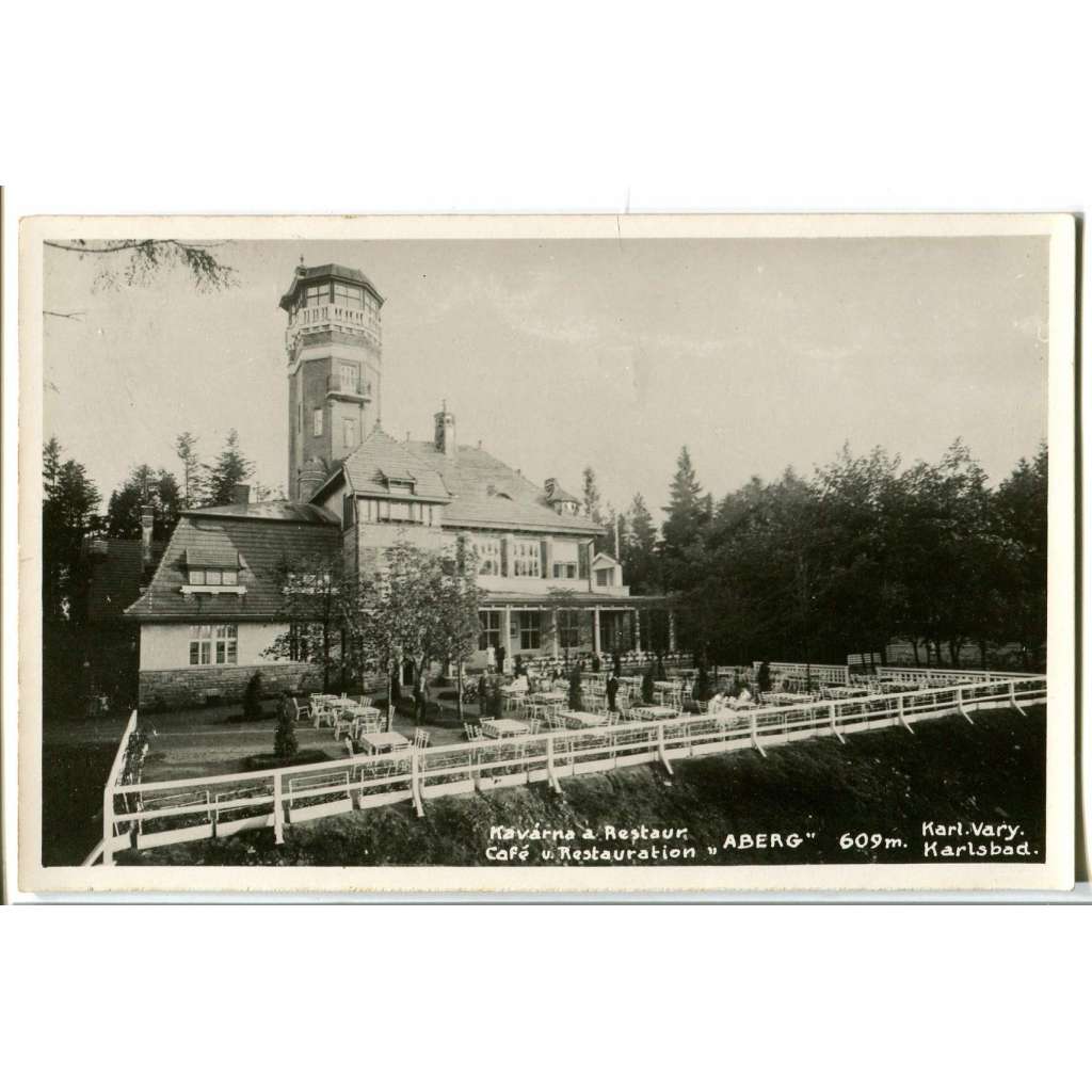 Karlovy Vary, rozhledna Aberg, restaurace