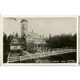 Karlovy Vary, rozhledna Aberg, restaurace