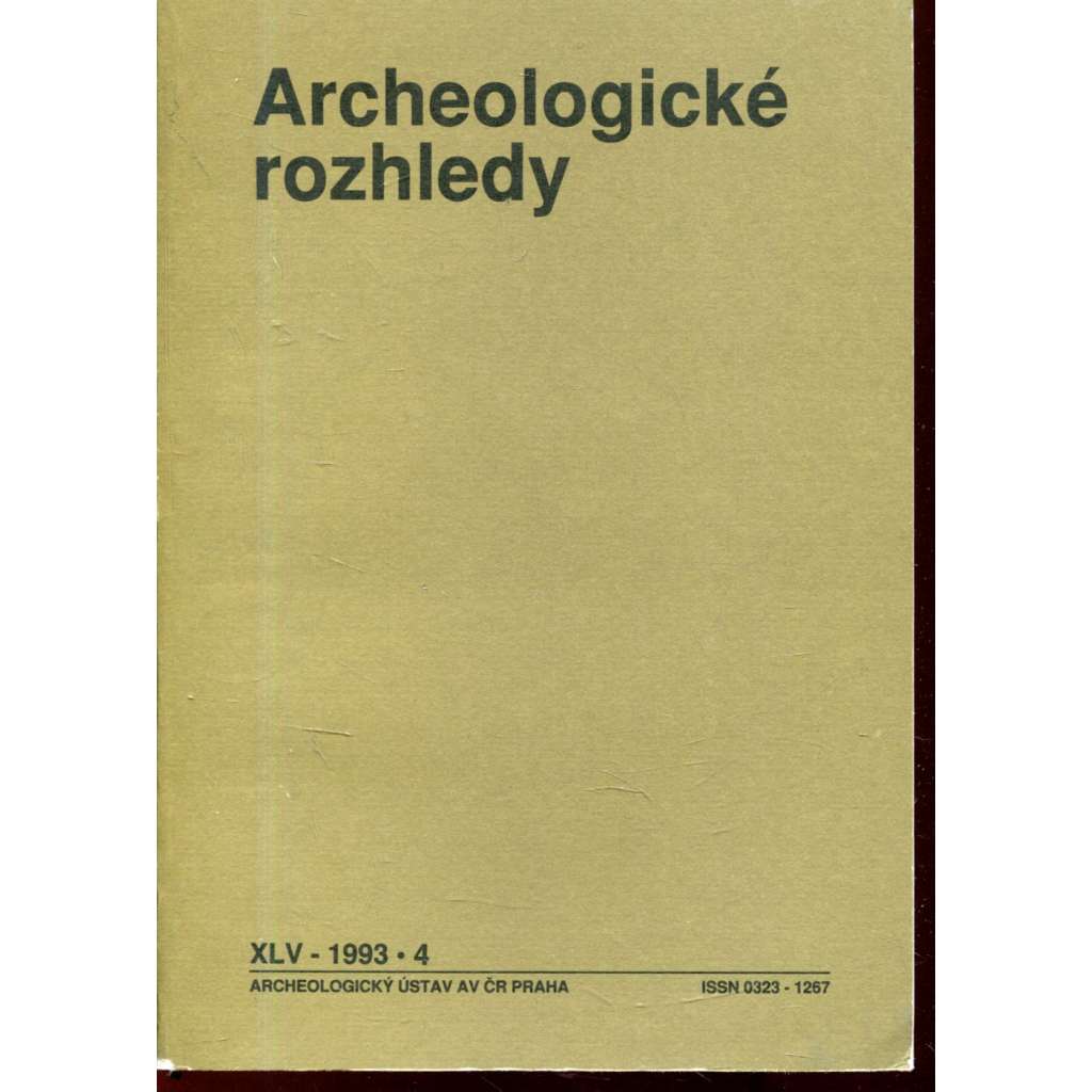 Archeologické rozhledy XLV - 1993, č. 4.