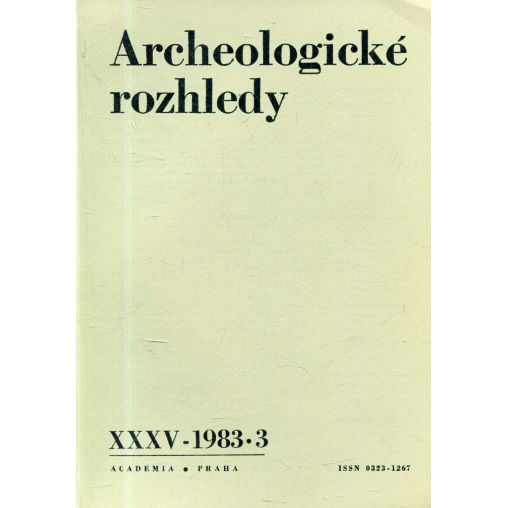 Archeologické rozhledy XXXV - 1983, č. 3.
