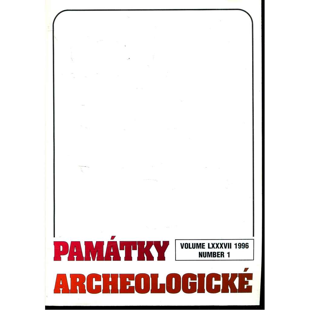 Památky archeologické 1996/1