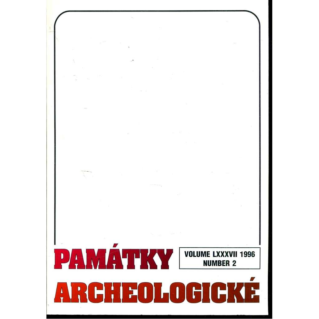 Památky archeologické 1996/2