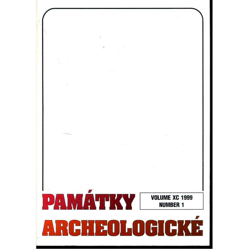 Památky archeologické 1999/1