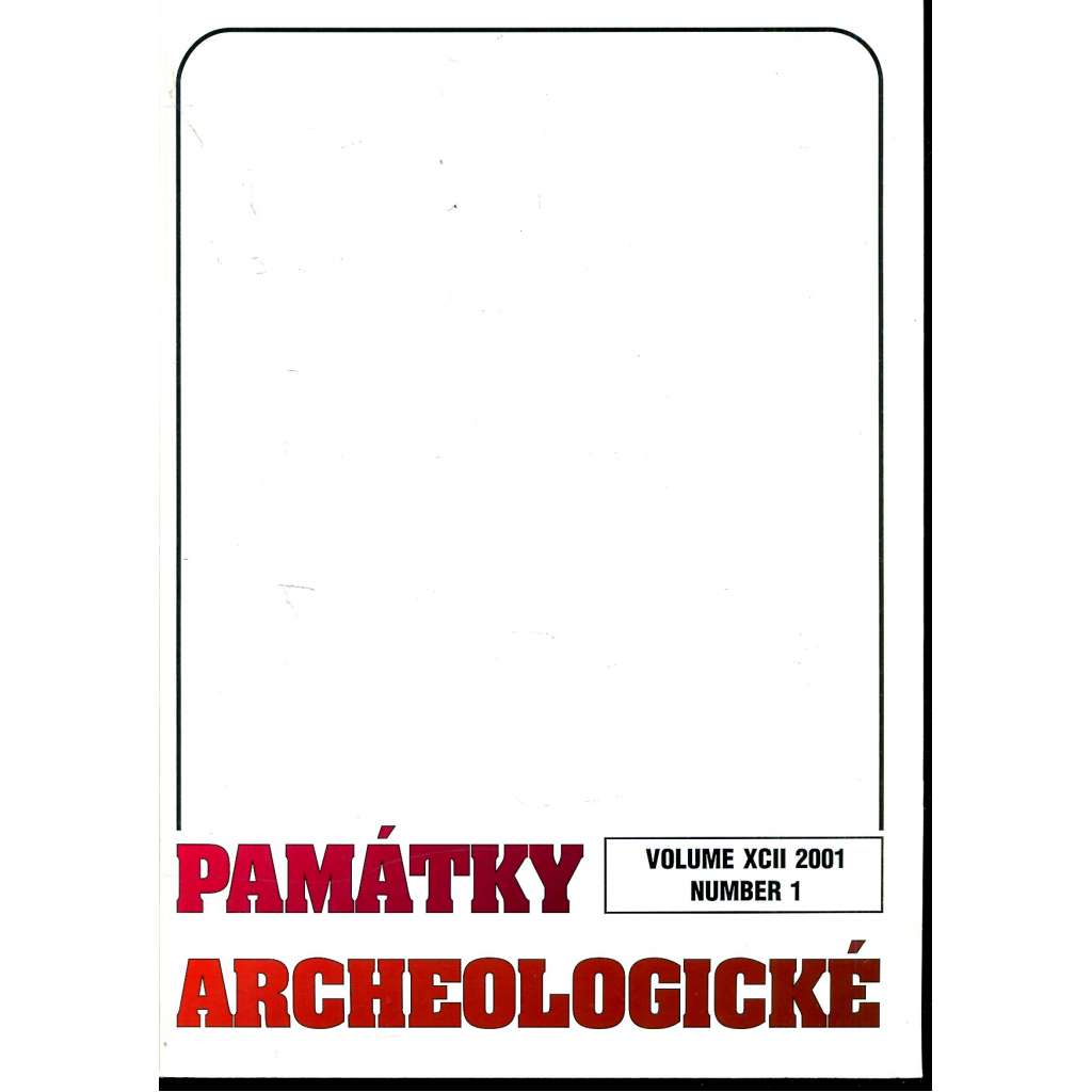 Památky archeologické 2001/1