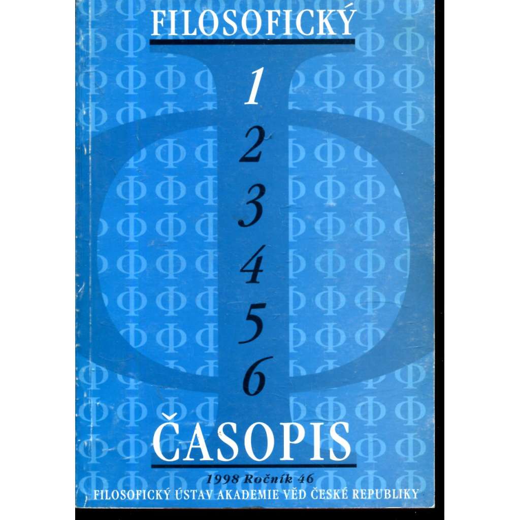 Filosofický časopis č. 1. Ročník 46/1998