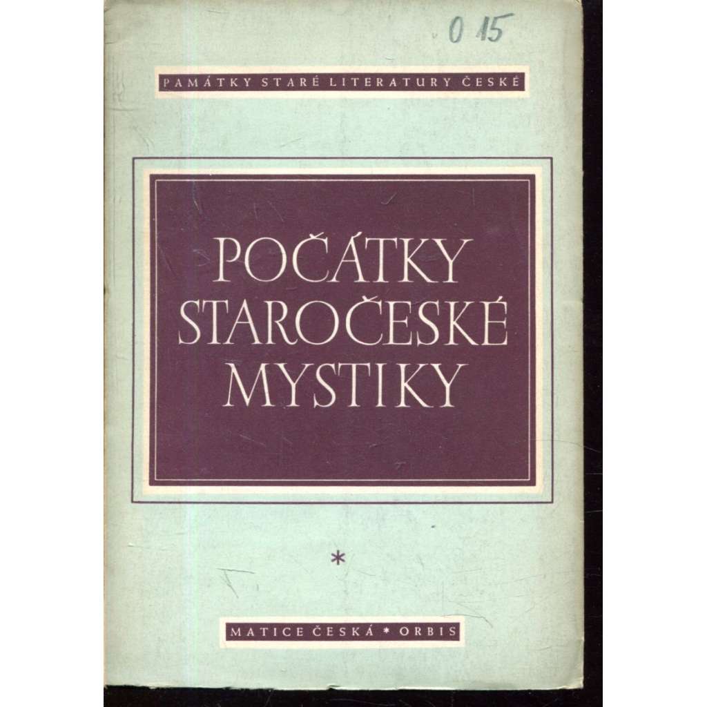 Počátky staročeské mystiky