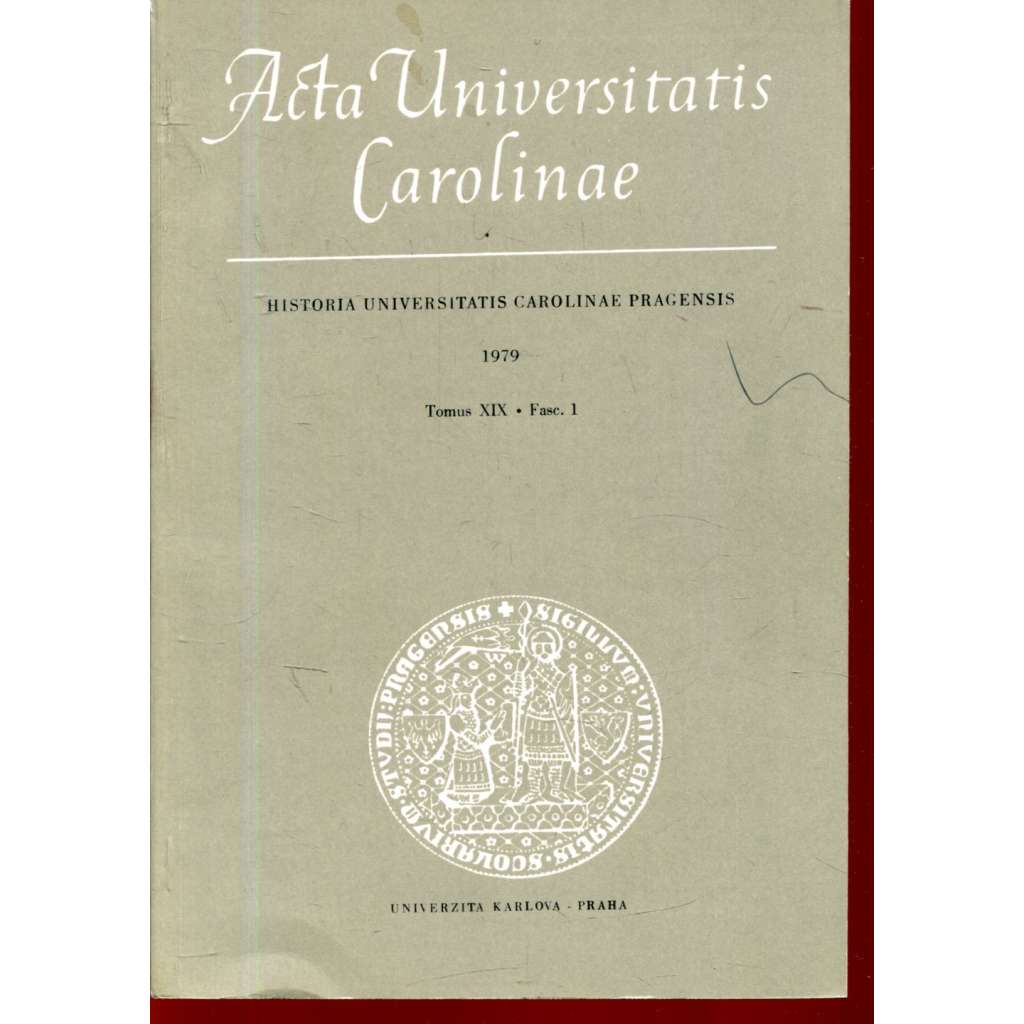 Historia Universitatis Carolinae Pragensis, XIX/1, 1979