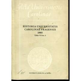 Sborník příspěvků k dějinám University Karlovy. Historia Universitatis Carolinae Pragensis, VI/2, 1965