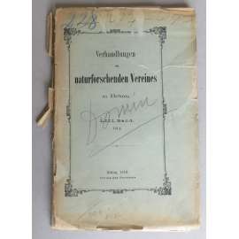 Verhandlungen des naturforschenden Vereines in Brünn. LIII. Band, 1914