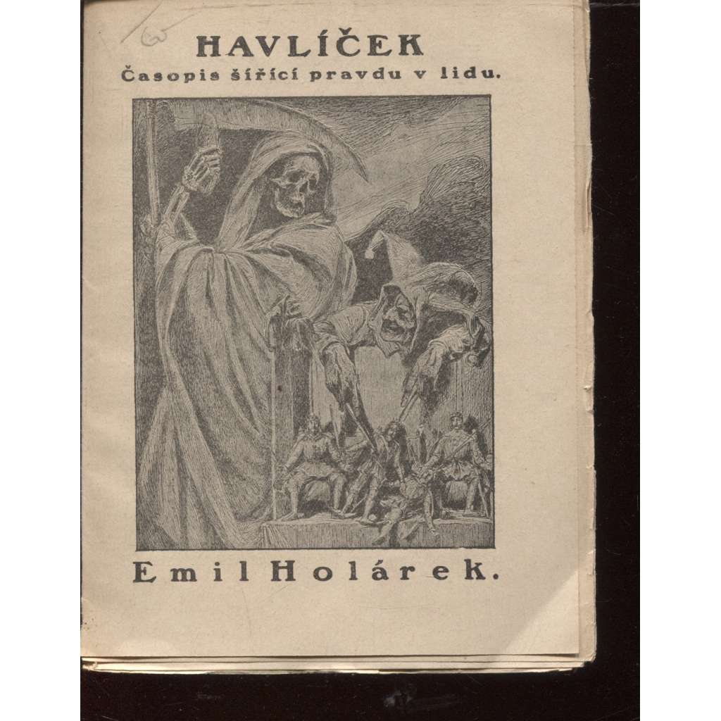 Emil Holárek (časopis Havlíček, ročník XIII., číslo 4/1924)