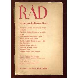 Řád: Revue pro kulturu a život. 8/1939 (roč. V.)