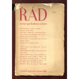 Řád: Revue pro kulturu a život. 1/1939 (roč. V.)