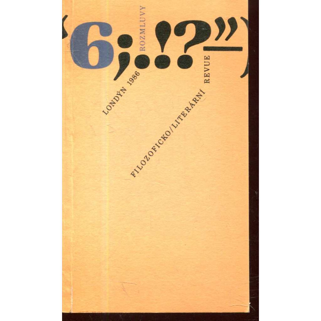 Filozoficko/literární revue 6/1986 (exilové vydání)