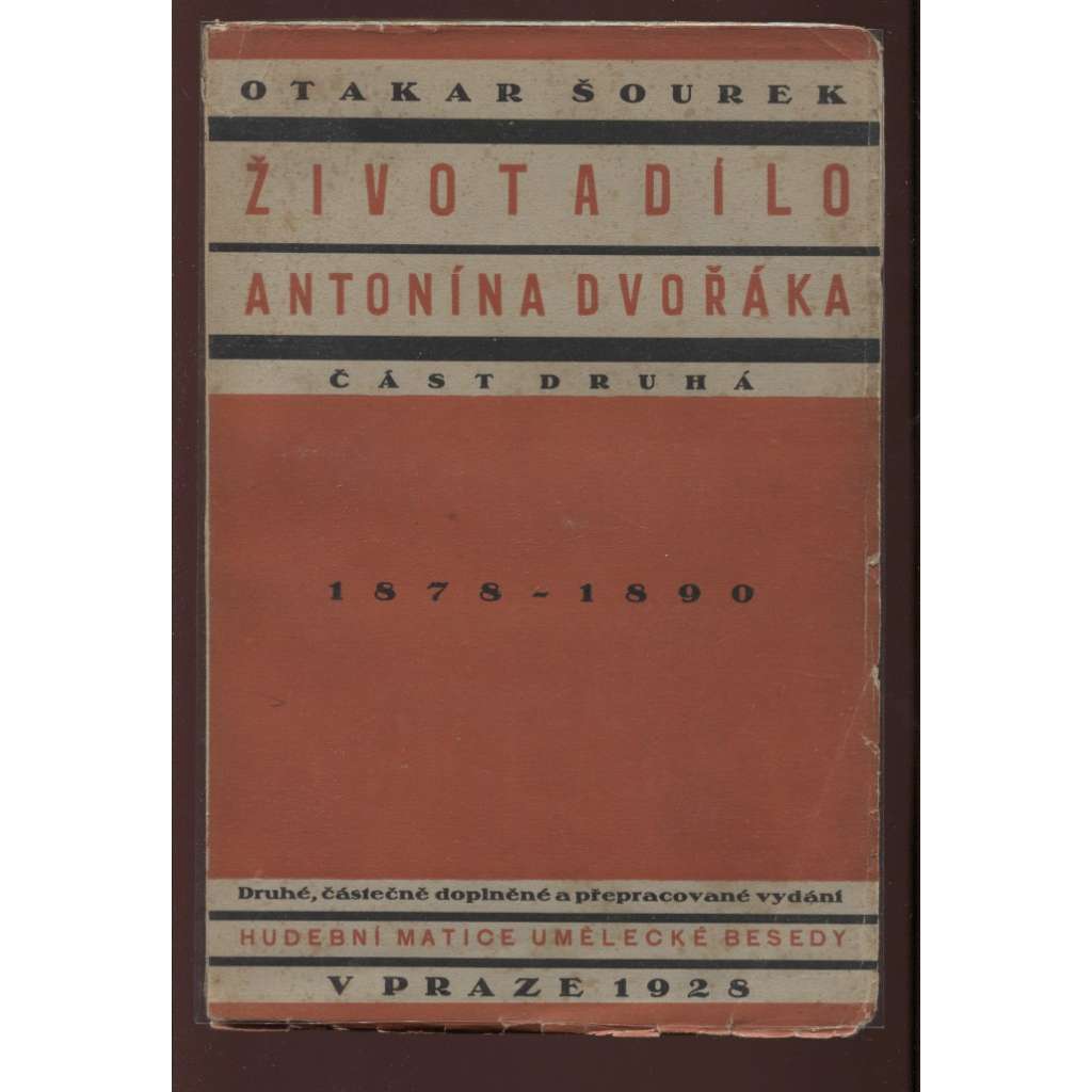 Život a dílo Antonína Dvořáka, část II. (obálka Ladislav Sutnar)