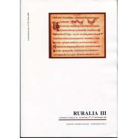 Ruralia III: Conference Ruralia III - Maynooth, 3rd-9th September 1999. Památky archeologické  - supplementum 14
