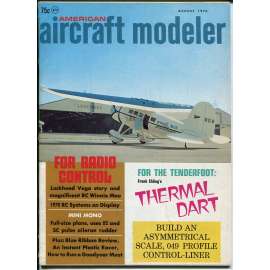 American Aircraft Modeler 8/1970, Vol. 71, No. 2 (letadla, modelářství)