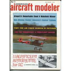 American Aircraft Modeler 9/1970, Vol. 71, No. 3 (letadla, modelářství)