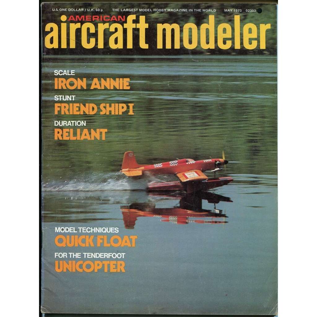 American Aircraft Modeler 5/1973, Vol. 76, No. 5 (letadla, modelářství)