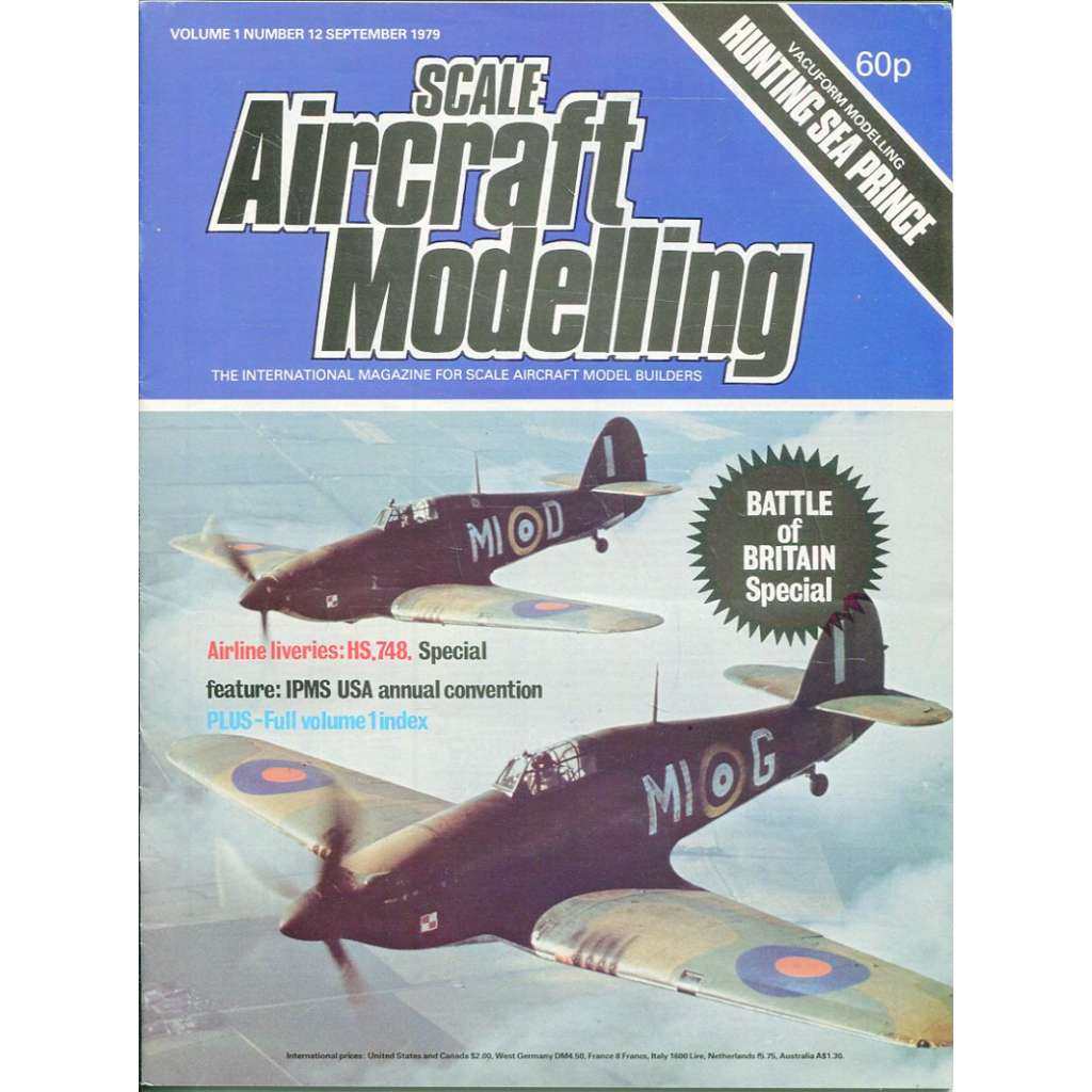 Scale Aircraft Modelling 9/1979, Vol. 1, No. 12 (letadla, modelářství)