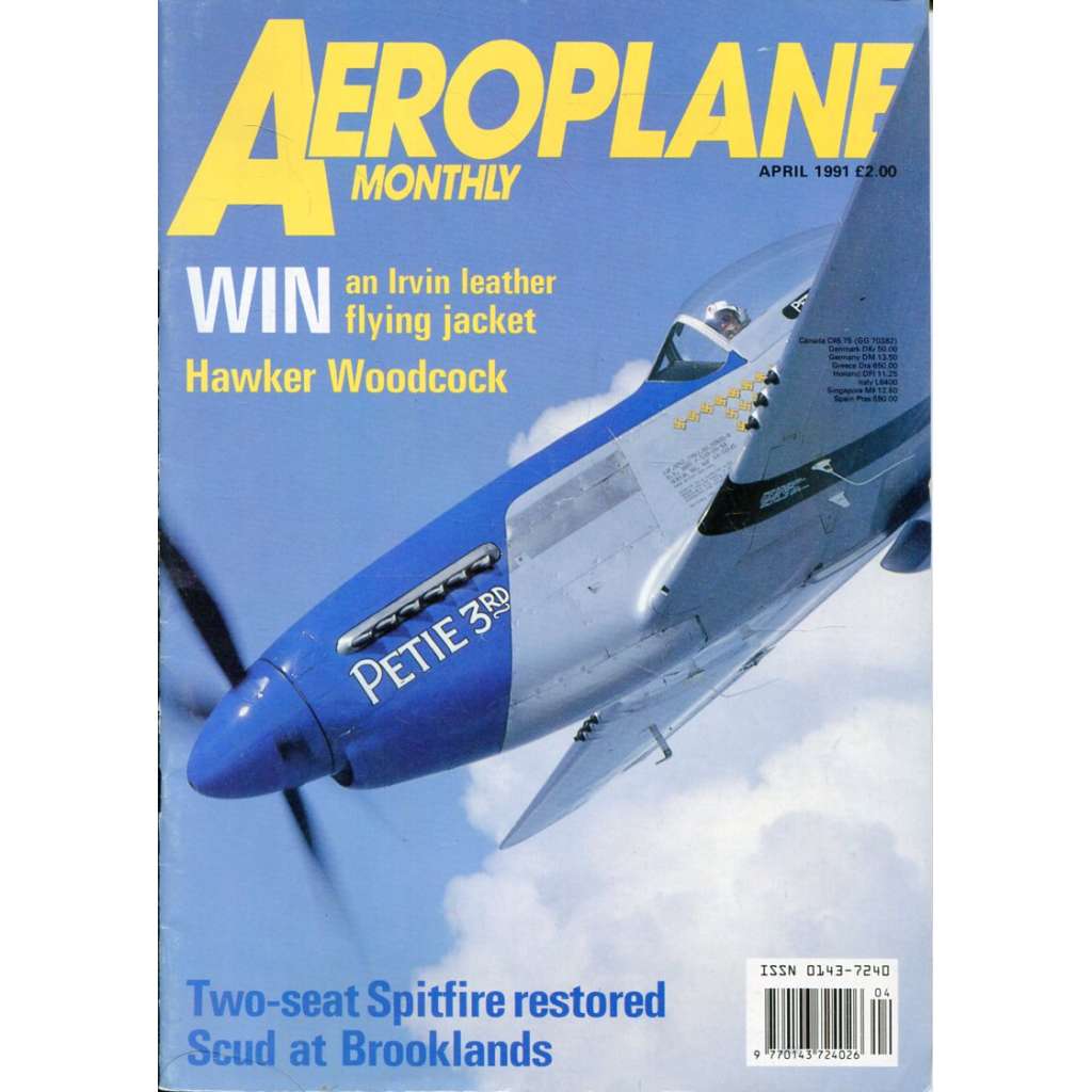Aeroplane Monthly 4/1991, Vol. 19, No. 4, Issue No. 216 (letectví, letadla)