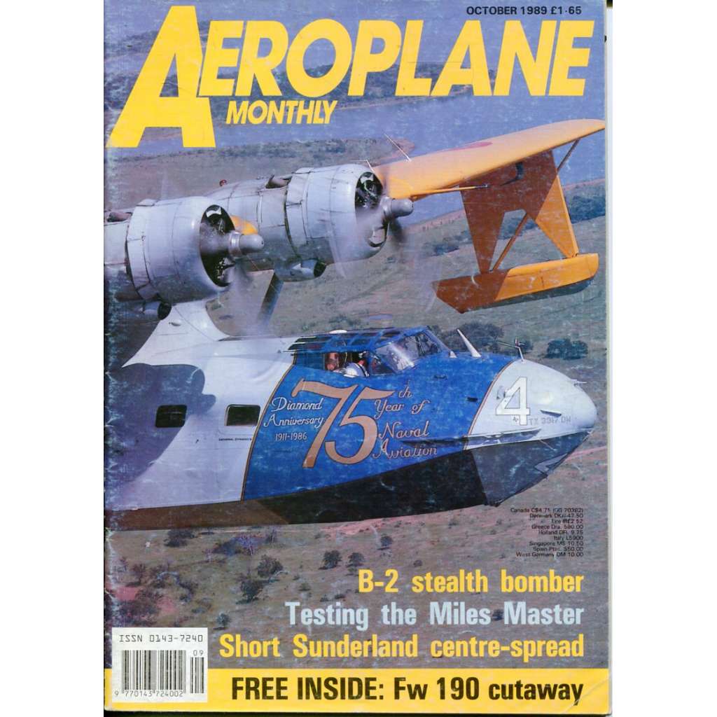 Aeroplane Monthly 10/1989, Vol. 17, No. 10, Issue No. 198 (letectví, letadla)