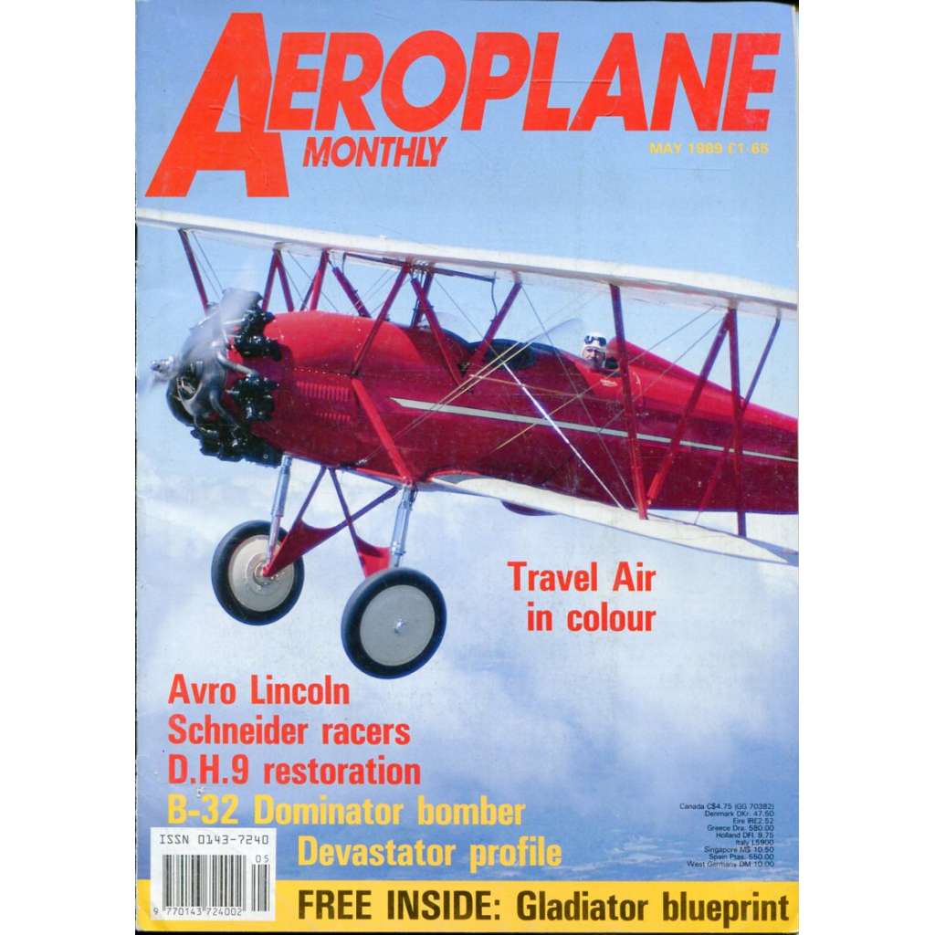 Aeroplane Monthly 5/1989, Vol. 17, No. 5, Issue No. 193 (letectví, letadla)