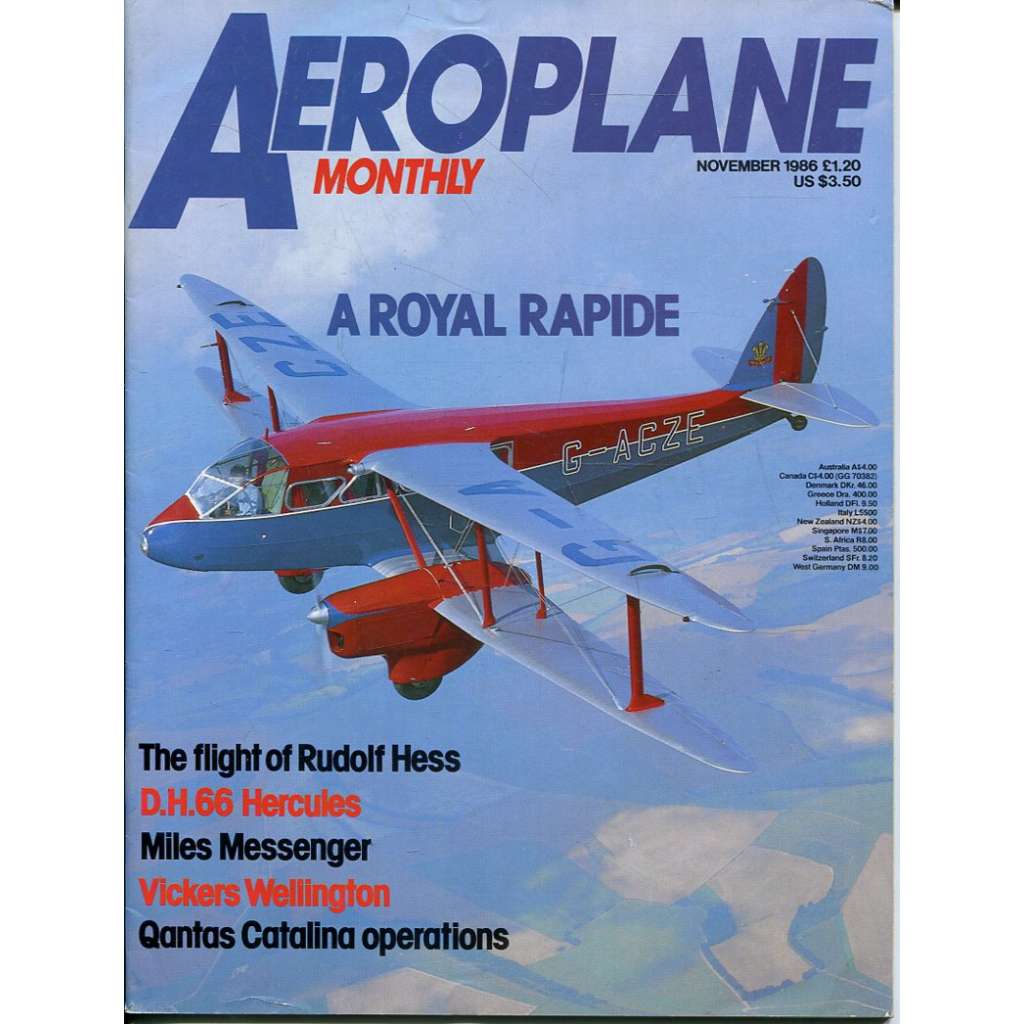 Aeroplane Monthly 11/1986, Vol. 14, No. 11, Issue No. 163 (letectví, letadla)