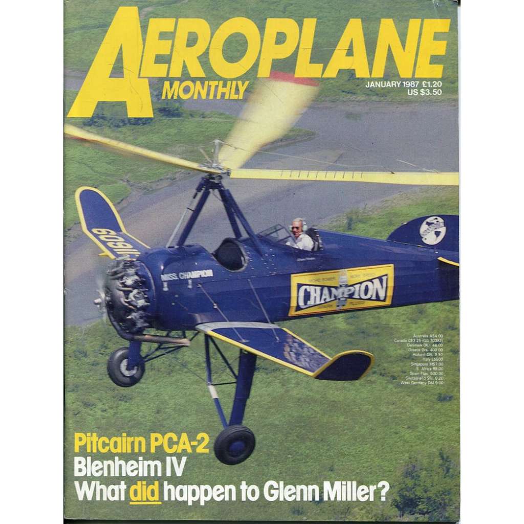 Aeroplane Monthly 1/1987, Vol. 15, No. 1, Issue No. 165 (letectví, letadla)
