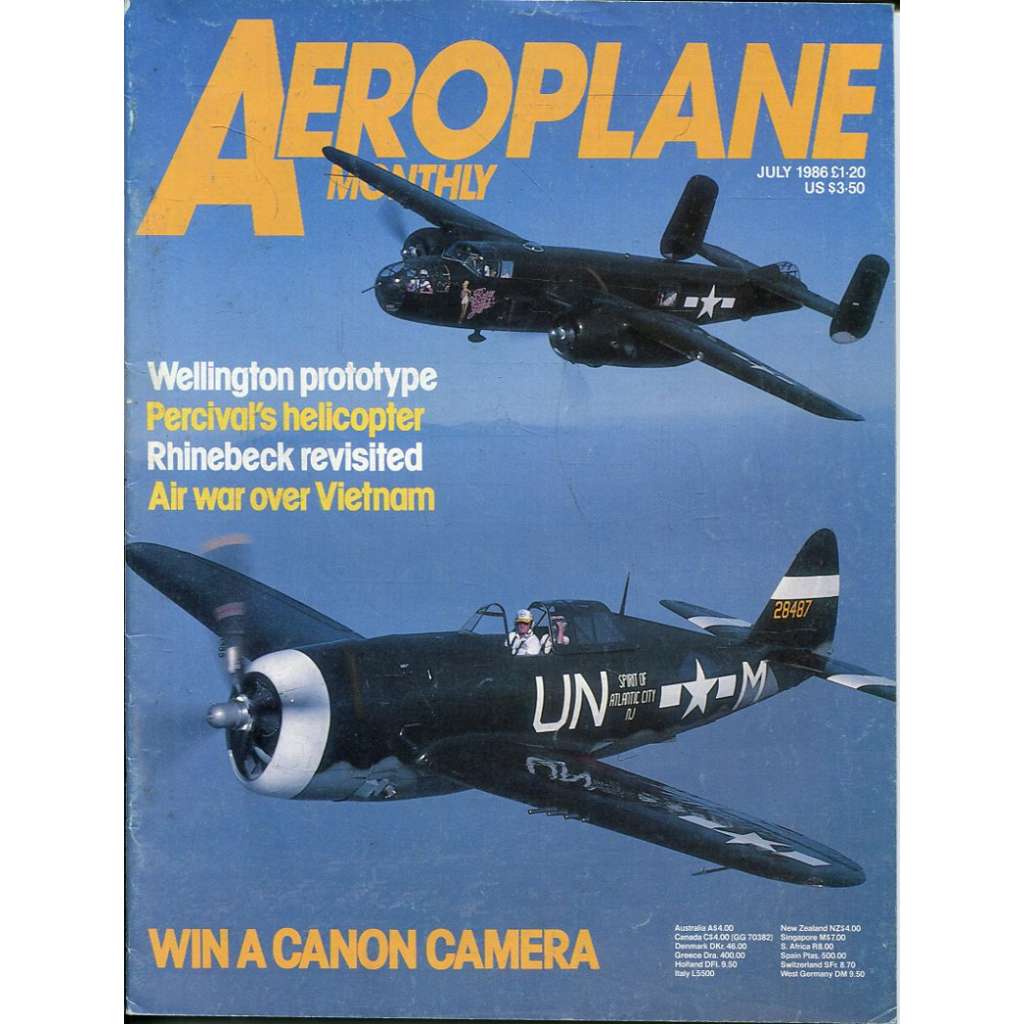 Aeroplane Monthly 7/1986, Vol. 14, No. 7, Issue No. 159 (letectví, letadla)