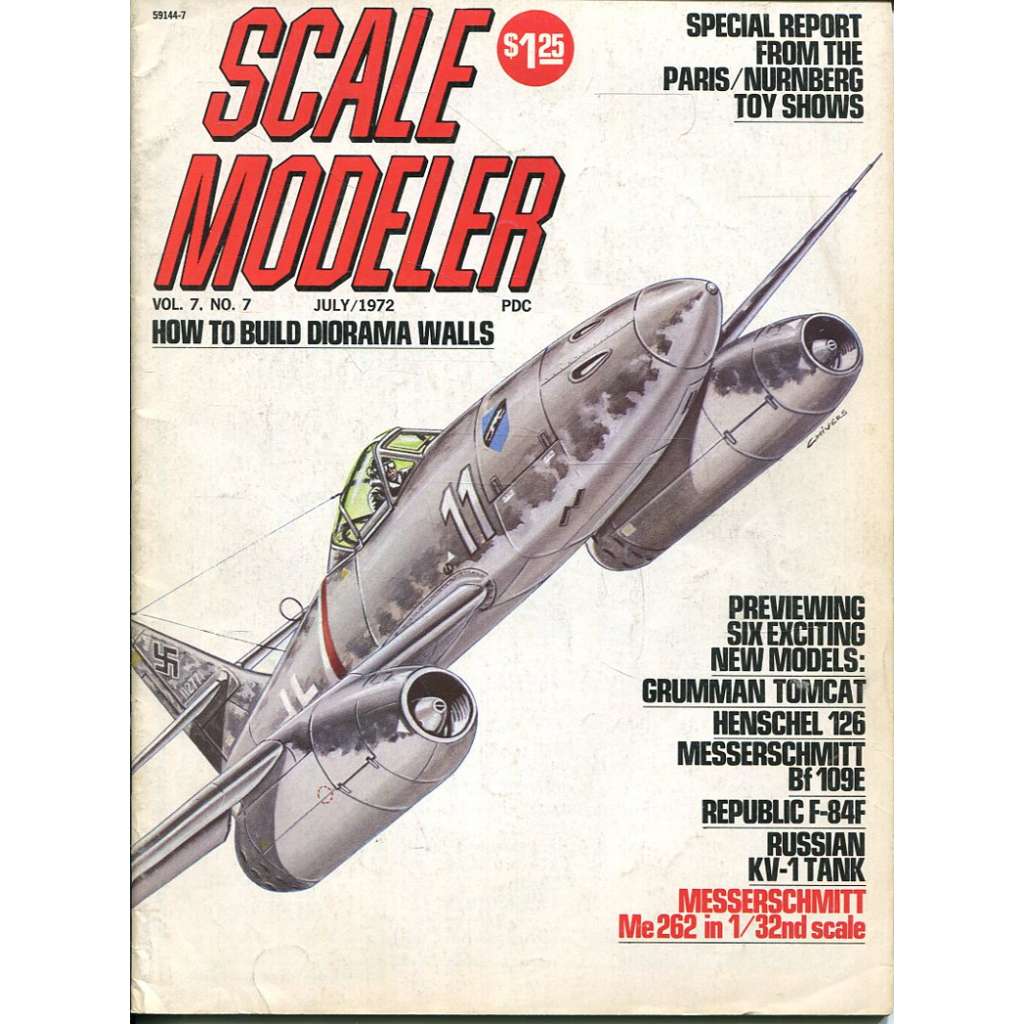 Scale Modeler 7/1972, Vol. 7, No. 7 (letadla, modelářství)