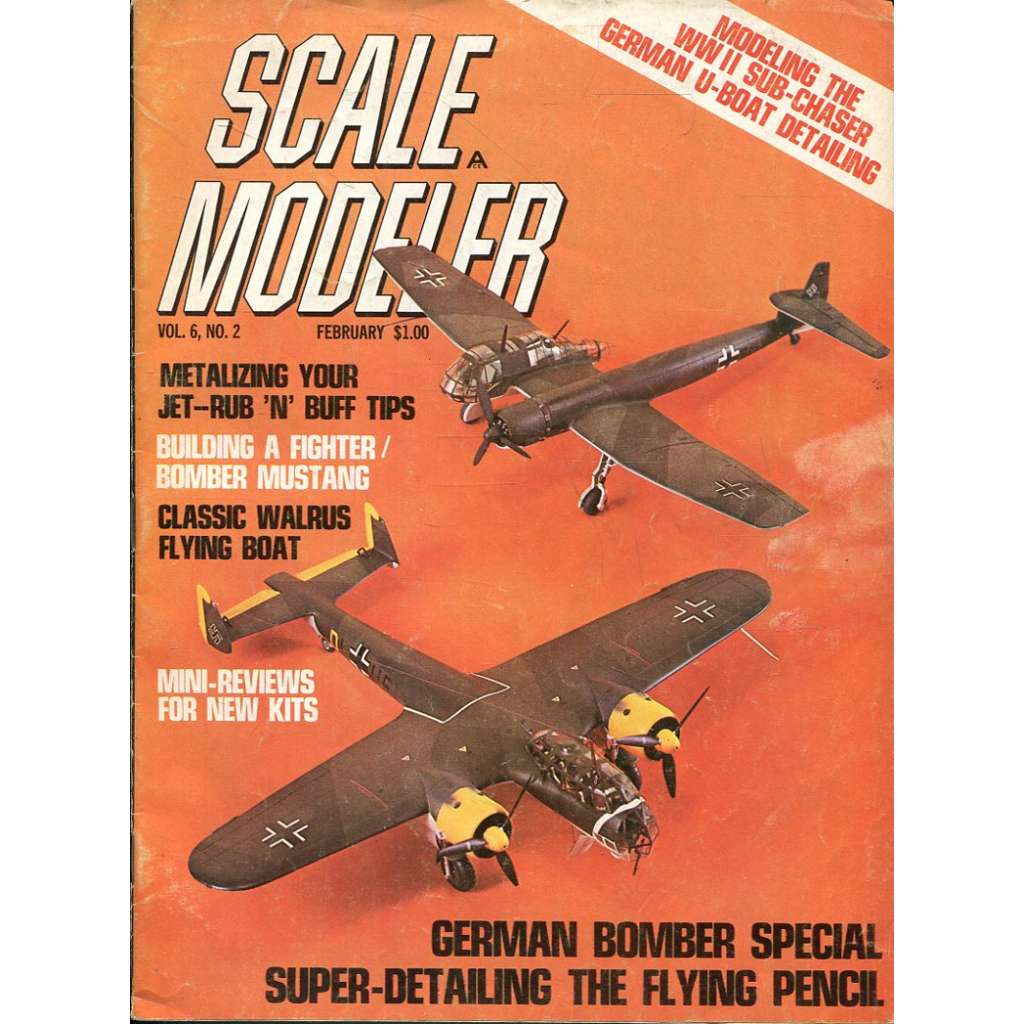 Scale Modeler 2/1971, Vol. 6, No. 2 (letadla, modelářství)