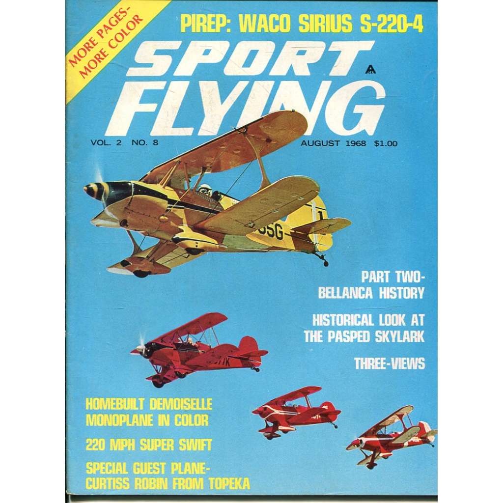 Sport Flying 8/1968, Vol. 2, No. 8 (letadla, letectví)