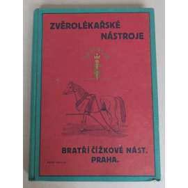 Nástroje a přístroje zvěrolékařské. Pomůcky pro chov a ošetřování hospodářského zvířectva Aesculap (ochranná známky). Výrobky firmy Akciová společnost pro jemnou mechaniku, dříve Jetter & Scheerer, Tuttlingen